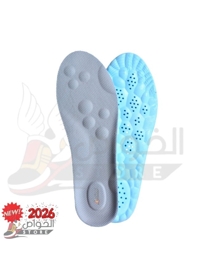 Dr. Joe Medical Brushes Meron Foam Flexible Shock Absorption Arch Support Insole for Running and Sports Shoes, Memory Foam 4D Cloud Technology Foot Insert, Breathable Soft Padded Comfortable Non Slip Shoe Insoles for Men and Women, U Shaped Heel Alignment Orthopedic Support Insert, Sweat Absorbing Honeycomb Design, Lightweight Durable Polyurethane Material, Suitable for Casual Shoes Boots Work Shoes Sneakers Slippers, Pain Relief Foot Cushion Insole for Daily Use, 1 Pack High Resilience Gel Padding Impact Protection, All Day Comfort Support for Plantar Fasciitis Heel Pain Arch Pain Flat Feet, Trim to Fit Universal Size Insert - Image 4